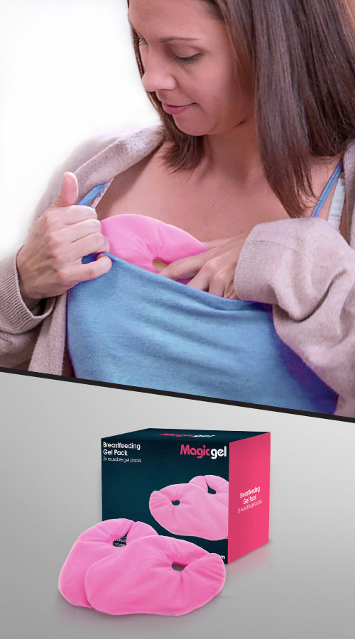 Hot and cold packs for breastfeeding