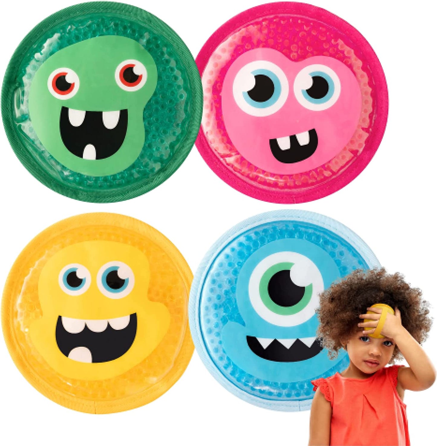 Children’s Ice Pack 4 Little Monsters to Hold Them by The Hand Say Bye Bye to Boo Boo’s!