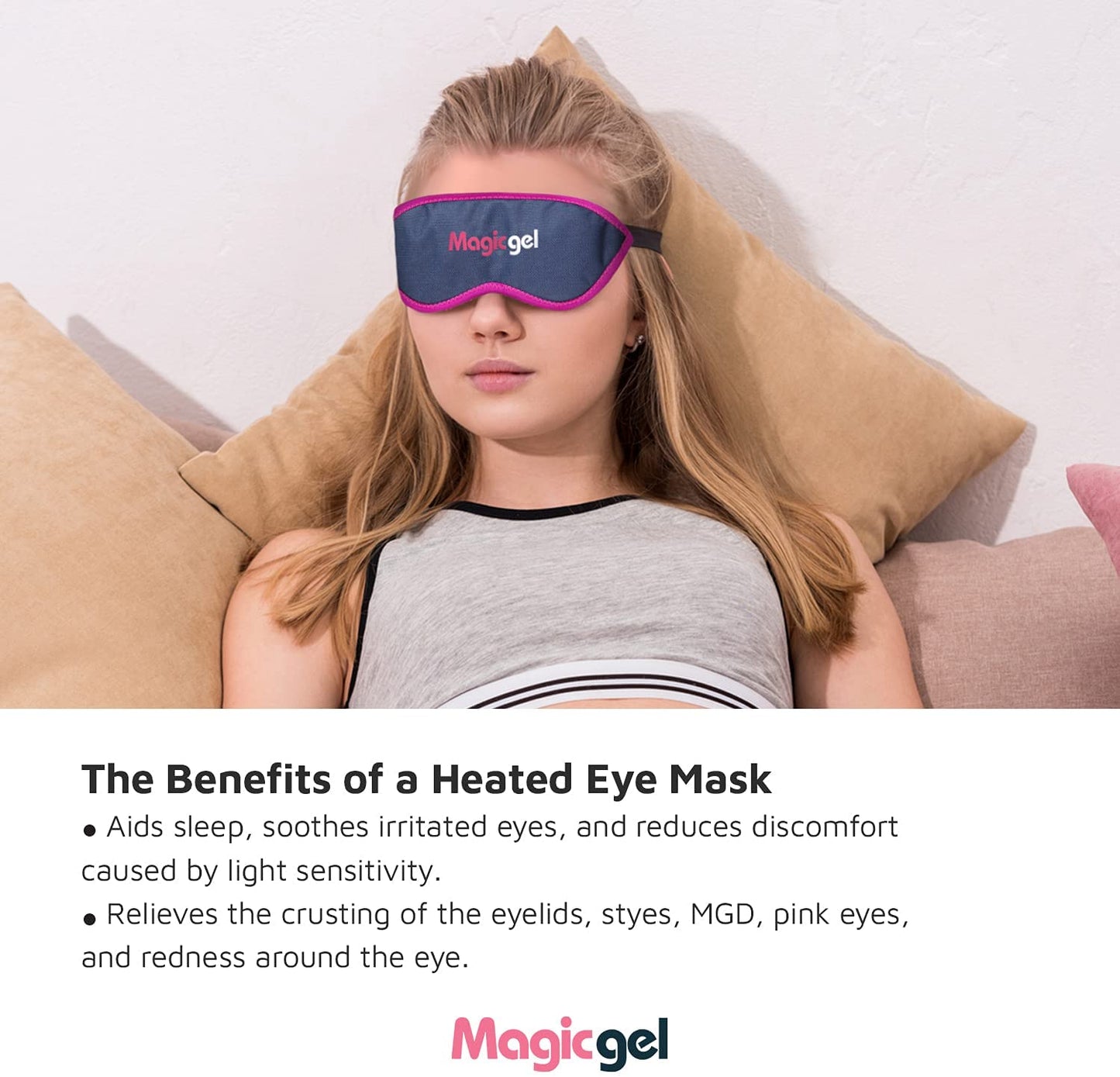 Luxury Eye Mask for Soothing Tired Eyes, Blepharitis, MGD and more (Hot or Cold)